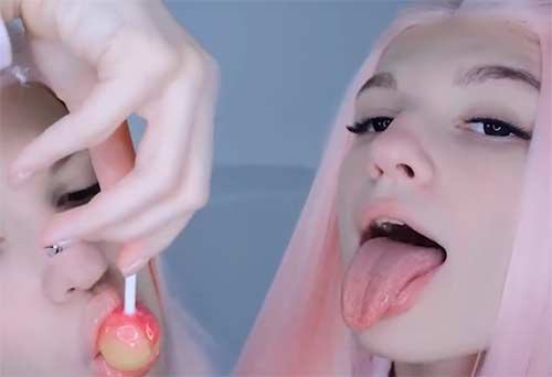 SOLY-粉红妹妹的舔耳朵