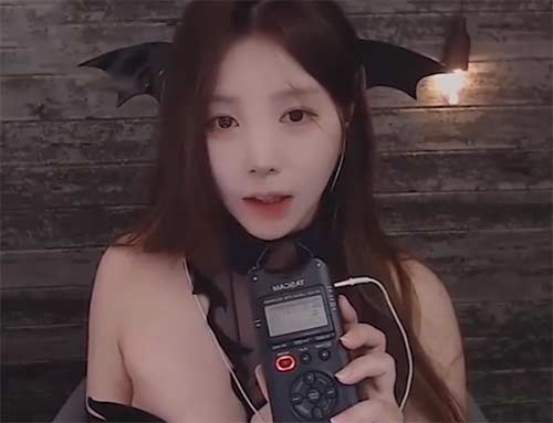 yoonying asmr 小恶魔的舔耳口腔音