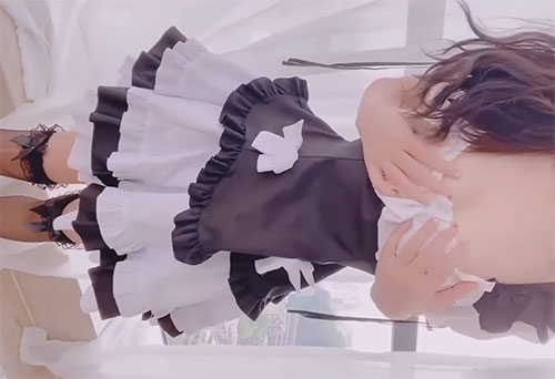 芋圆 黑丝小女仆❤️