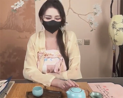 涵涵 茶艺师play💥